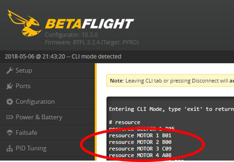 Betaflight ESC Resource Re-mapping